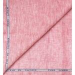 Raymond 100% Pure Linen from FIJI with Double Wrap Weaving Pink (Oldrose) colour Plain Unstitched Shirt Fabric of 1.70 meters / VV2641