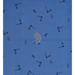 J.Hampstead 100% Pure Giza Cotton Printed pattern Blue (Azure) colour Unstitched Shirt Fabric of 1.6 meters / VV2392Z