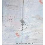 J.Hampstead 100% Pure Giza Cotton Printed pattern Sky Blue colour Unstitched Shirt Fabric of 1.6 meters / VV2392B