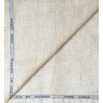 Raymond 100% Pure Linen from FIJI with Double Wrap Weaving Beige (Seashell) colour Plain Unstitched Shirt Fabric of 1.70 meters / VV2634