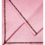 Raymond Montovello collection with Super 70s merino wool, Catonic blend, Viscose blend, easy care Pink Checkered unstitched suit fabric of 3.5 Mts / VV2676