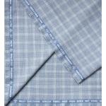 Raymond Champions Collection made from Super 90s wool ultra fit Blue checkered unstitched suit fabric of 3.5 Mts / VV2690