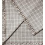 Raymond Champions Collection made from Super 90's merino wool stretch for ultra fit Green (Sage) checkered unstitched suit fabric of 3.5 Mts / VV2692